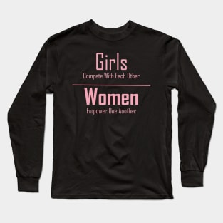 Women Empower - Pink Long Sleeve T-Shirt